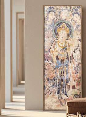 敦煌拼图1000片美人菩萨壁画艺术唯美减压挂画礼物成人puzzle古部