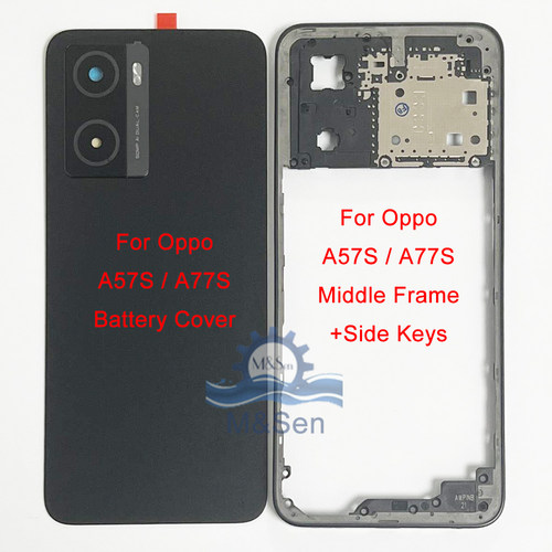 适用OPPO A57S/A77S原装 电池后盖+镜框镜片+闪光+背胶+支架+侧键