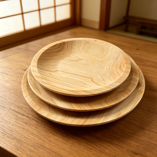 实木盘子日式榉木碟子家用木质托盘ins风点心盘餐盘零食盘