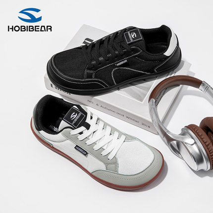 HOBIBEAR宽楦赤足宽头鞋男女4E平步软底防滑综合训练健身户外徒步