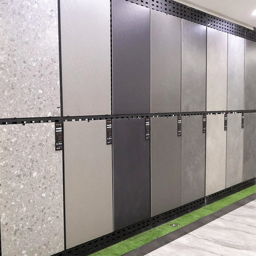 古砖600x1200侘寂风微水泥瓷砖客厅哑光地板砖水泥灰化妆室壁砖