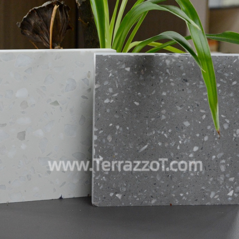 通体水磨石白色水磨石地板砖仿古砖北欧风防滑地砖石英石墙砖厂家