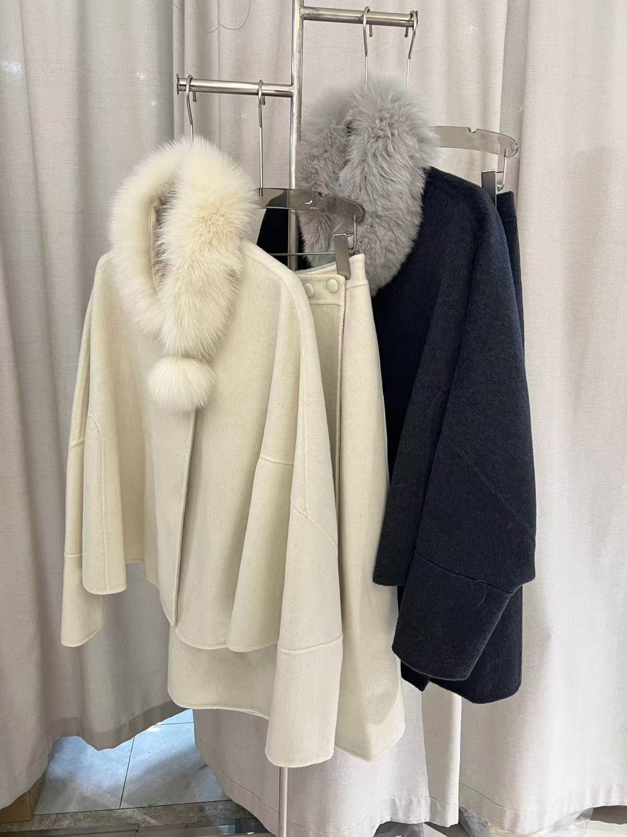 2025新款时尚百搭圆领宽松纯色柔软舒适长袖羊绒外套+羊绒半裙,女装/女士精品,时尚套装,淘宝优惠券,粉丝福利购,淘宝优惠卷