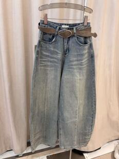 女装 新款 时尚 休闲百搭高腰显瘦弯刀牛仔裤 Lin12 女长裤 2026春季