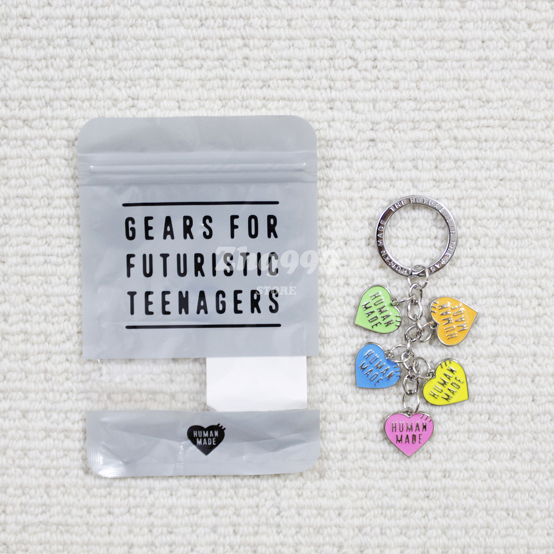 SPOT HUMAN MADE HEART KEY CHARM 매장한정 형광 컬러 러브 키체인 24SS