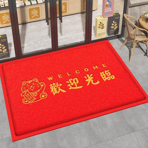 定制LOGO户外入户门防滑脚垫地毯