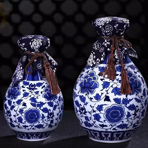 家用酒壶酒罐酒坛青花酒瓶