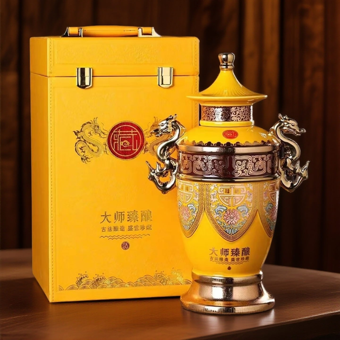 景德镇高端复古陶瓷藏酒坛摆件空酒瓶5斤密封酒壶珍藏封坛酒具