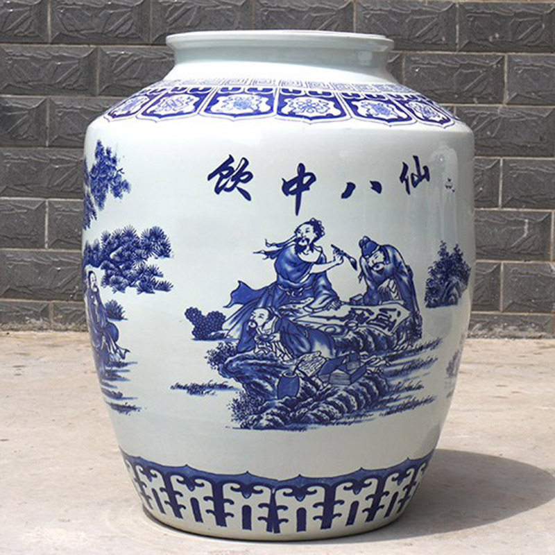 景德镇陶瓷大酒缸酒坛子100斤150斤200斤300斤发酵缸酿酒密封酒罐