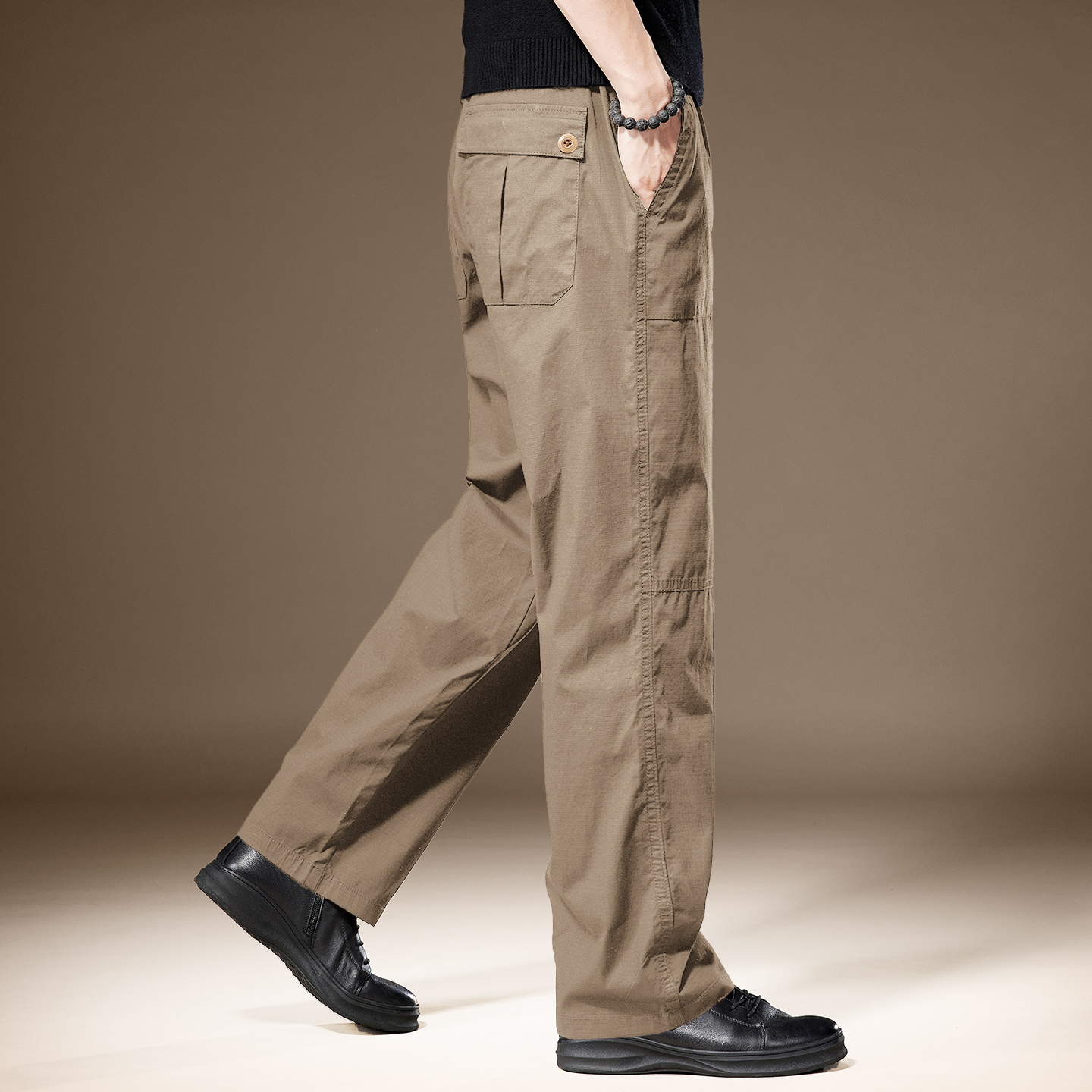 休闲裤男秋季新款宽松大码直筒