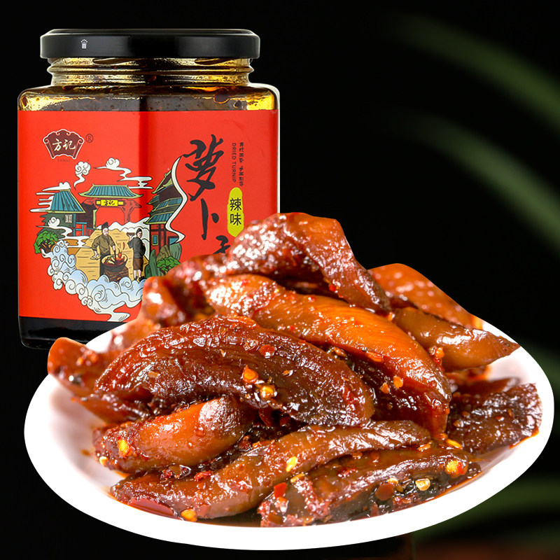 方记萝卜干酱小瓜姜不辣咸甜脆嫩农家自制酱菜咸菜下饭菜腌制蔬菜