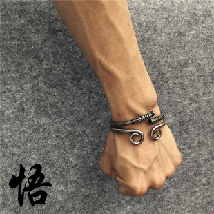原创黑神话悟空大圣孙悟空紧箍咒钛钢手镯如意金箍棒男女情侣手环