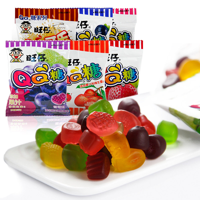 20g*5包 旺仔qq糖橡皮糖水果味果汁软糖儿童旺旺休闲零食在类目 零食/坚果/特产, 糖果零食/果冻/布丁, 糖果中 - 来自Buy2taobao.com提供专业的淘宝代购服务