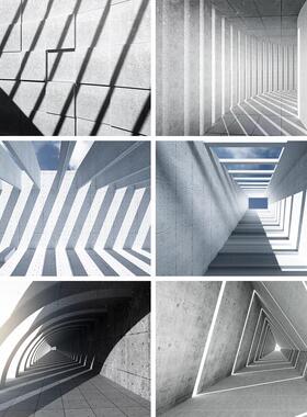 4K建筑光影意境立体三维效果投影现代城市大屏幕视频MP4素材3415