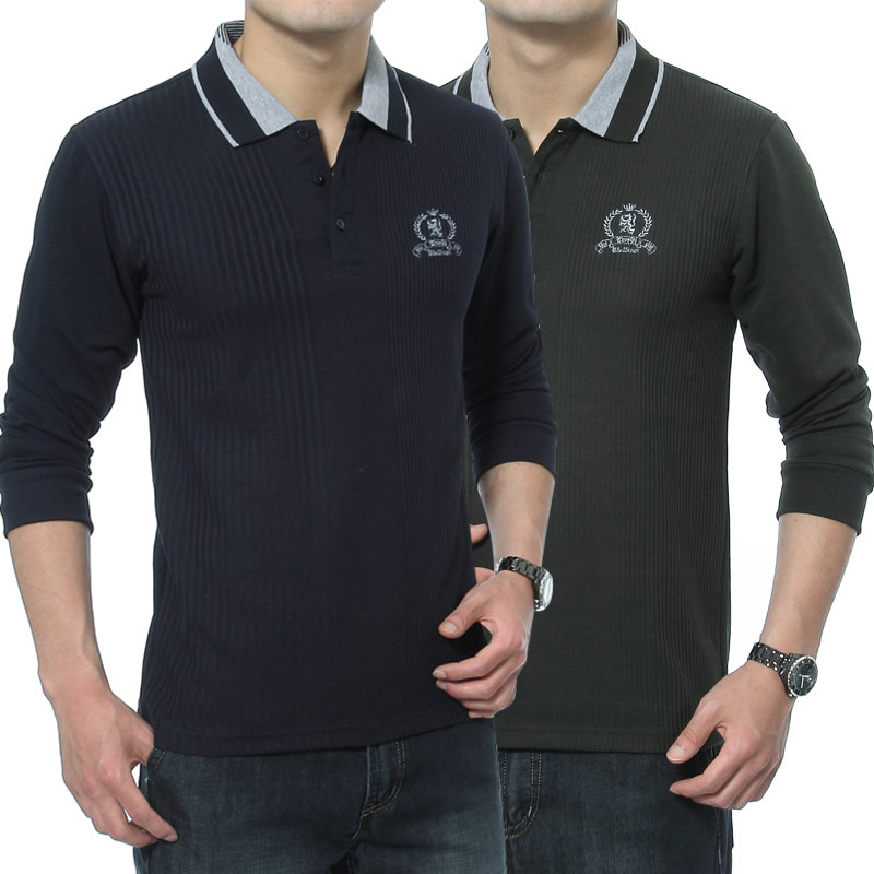 适合中年男人秋天穿的长袖t恤上衣服装35-40-45-50-55-60岁爸爸装在类目 男装, T恤中 - 来自Buy2taobao.com提供专业的淘宝代购服务