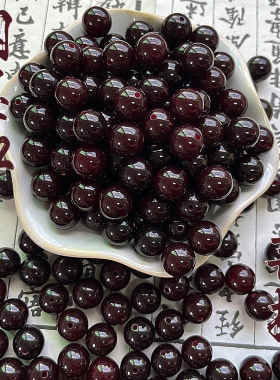 工厂直销烟墨菩提根散珠diy文玩手工串珠正品佛珠念珠菩提子手串