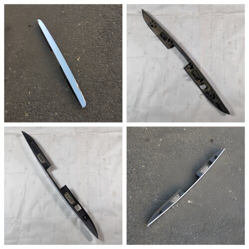 适用于奔驰W251尾盖R320后备箱R350电镀条R400牌照板小灯R500亮条