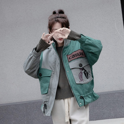 羽绒棉常规休闲宽松大口袋棉服