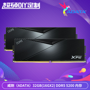 32GB 16GX2 DDR5 威刚 台式 XPG威龙系列 5200 机内存条 ADATA