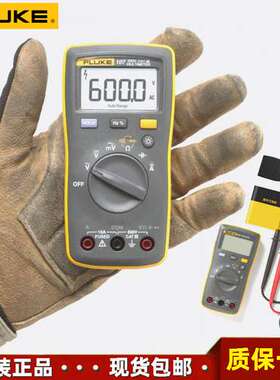 美国FLUKE 107自动量程数据保持迷你掌上型多功能数字万用表