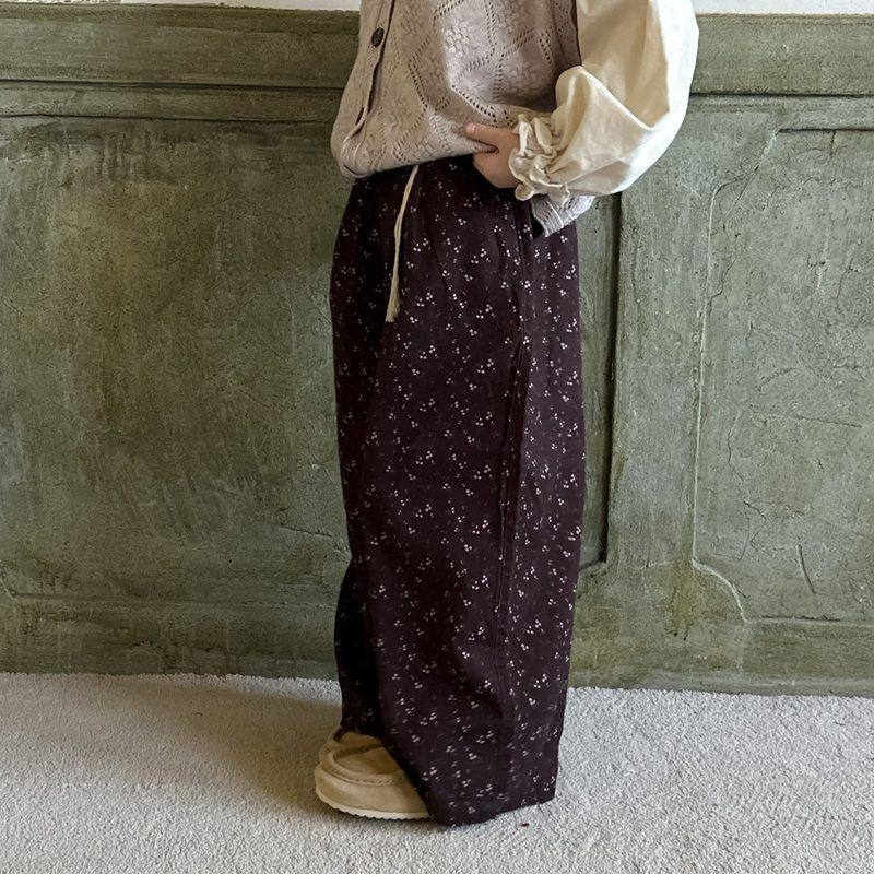 花边女长裤秋款2024小口袋宝宝韩版碎花直阔腿拼童裤儿童筒裤休闲,童装/婴儿装/亲子装,裤子,淘宝优惠券,粉丝福利购,淘宝优惠卷