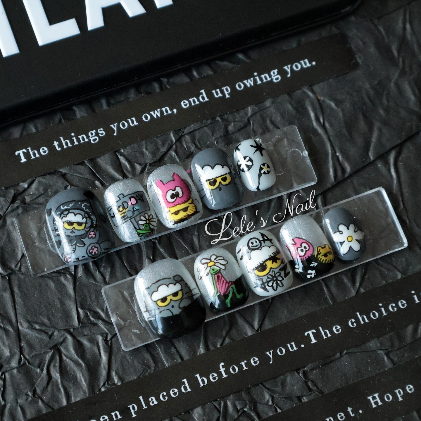 ZOA权志龙应援卡通手绘穿戴甲