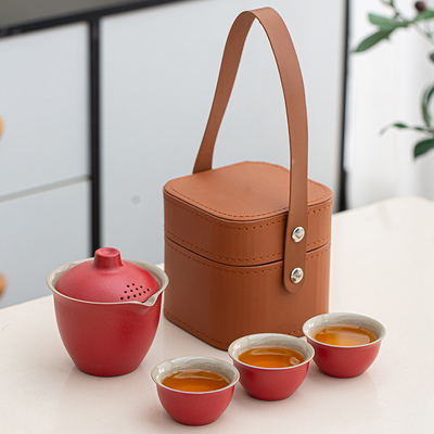 便携式旅行茶具套装户外泡茶器送客户员工实用伴手礼年会礼品定制