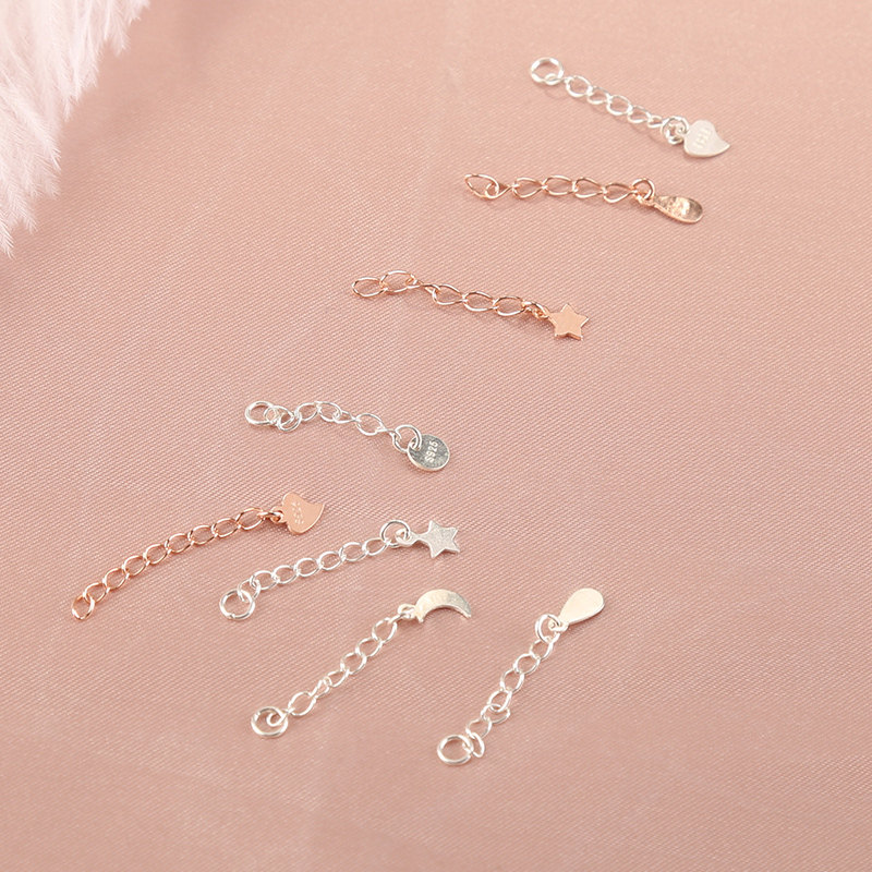 EXTENSION CHAIN S  EXTENDED TAIL LONG CHAIN BRACELET DIY ACCESSORIES HANDMADE CHAIN NECKLACE ADJUSTMENT CHAIN PEARL STRAND