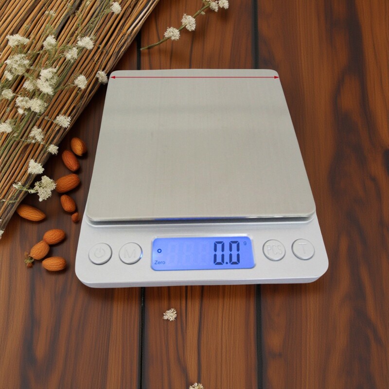 高精度不锈钢文玩电子秤电子称0.01g口袋称珠宝秤厨房秤500g