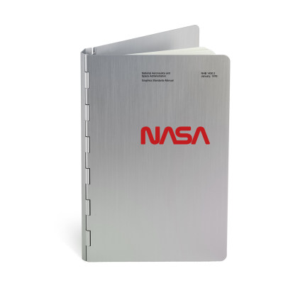 NASA工作手账笔记金属A6太空氧化铝活页商务笔记本记事本礼盒装