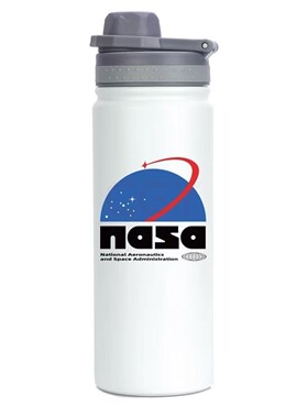NASA logo原创316不锈钢保温杯便携白色简约大容量茶水杯男女学生