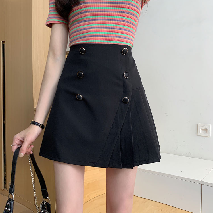 Real price ~ design skirt 2021 new irregular skirt with A-line skirt and high waist