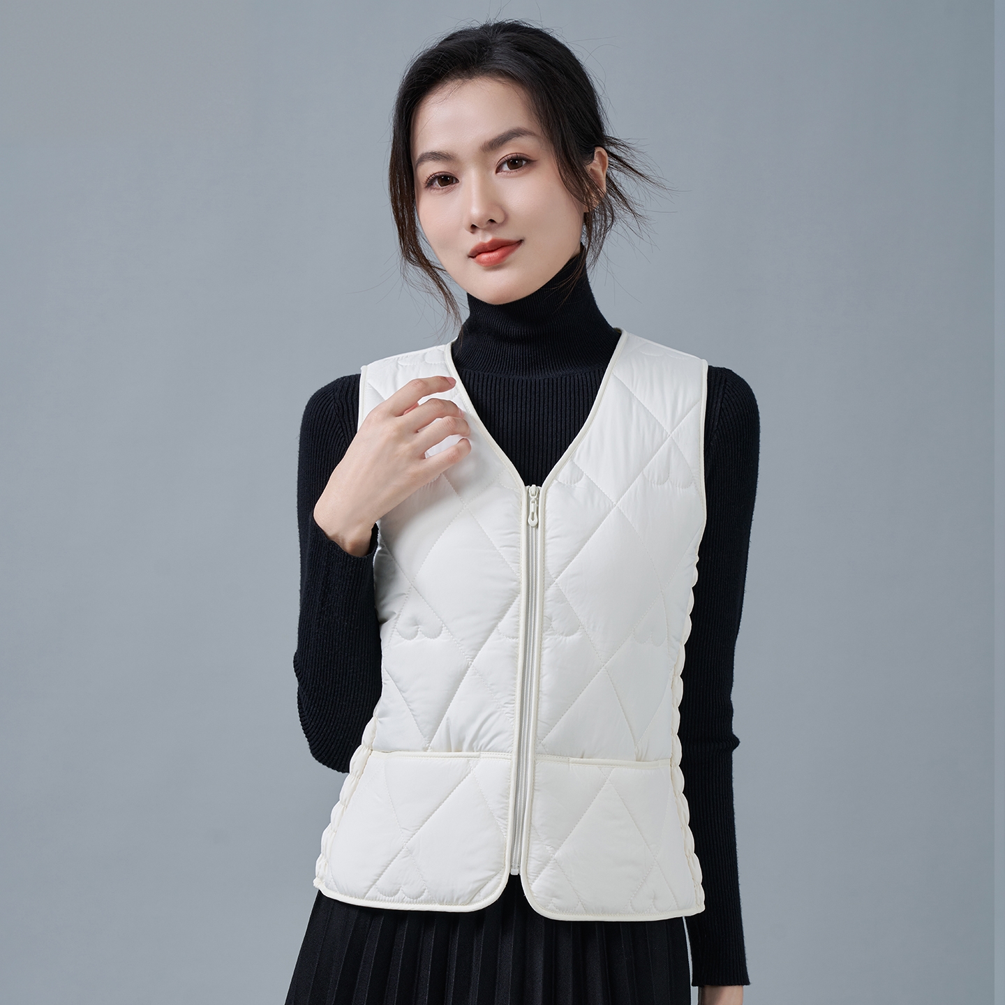 2025新款秋冬季女款加绒马甲