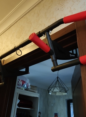 门上多功能单杠引体向上卷腹练腿免安装腹肌马甲线三头肌胸训练器