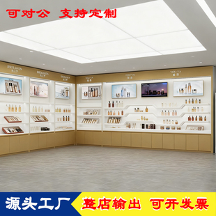 实木烤漆公司商场多经点位鞋 包包护肤品陈列展示柜货架烟酒中岛柜