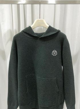 EverUnique秋冬新款男装10%羊绒90%羊毛连帽针织衫毛衣YL-2711