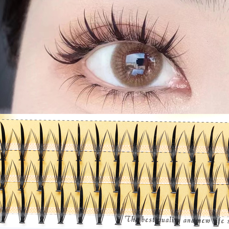 夹心浓密分段仙女毛单簇恶魔朵毛