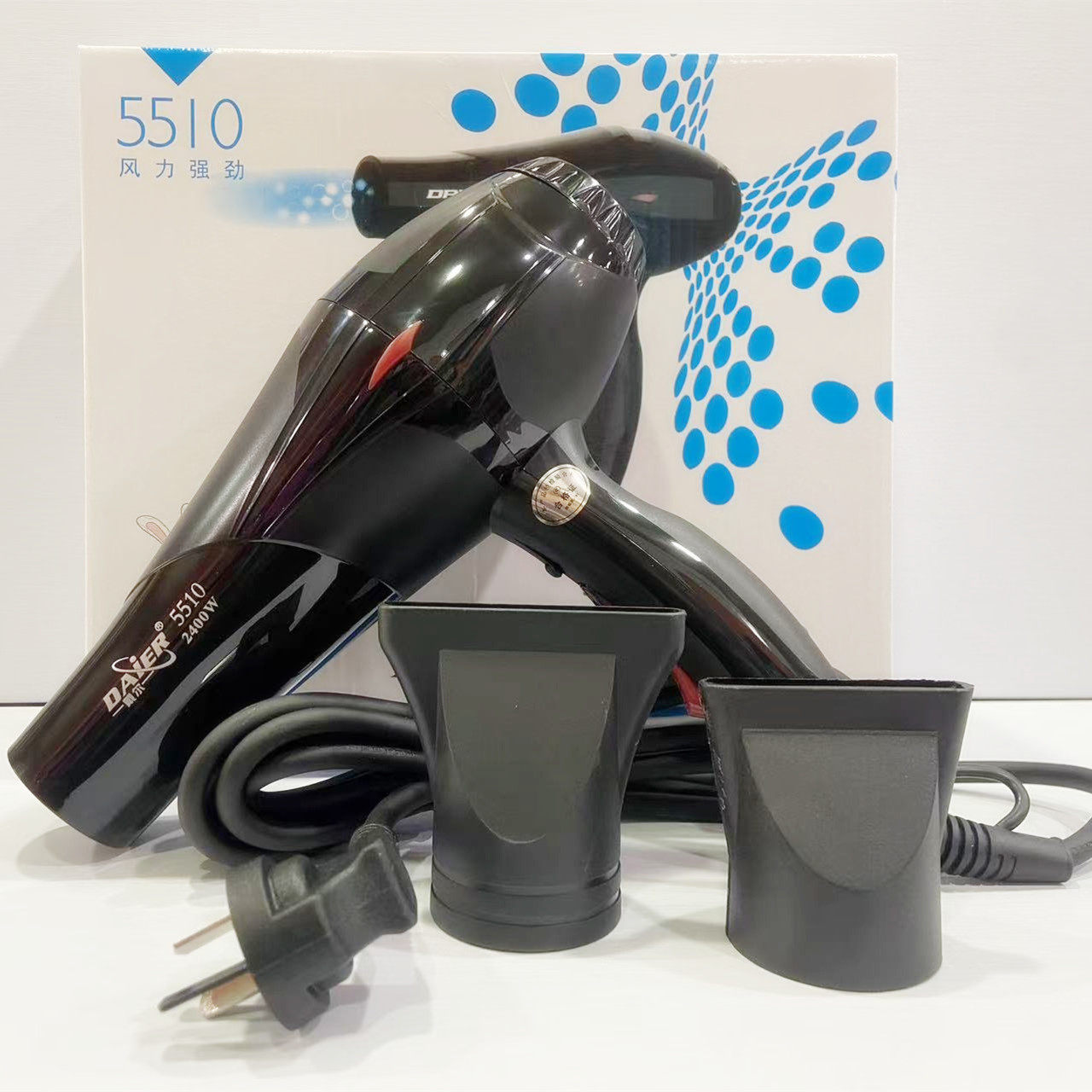 戴尔5510电吹风大功率2300w发廊造型专用冷热风蓝光恒温不伤发