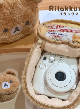 日本轻松熊拍立得相机包富士mini12/SE/90/99/40/evo/11/套收纳包