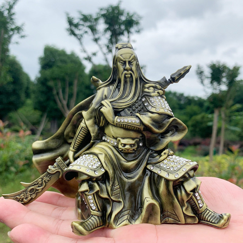 关公汽车香水座车载武财神车上饰品摆件关公香薰坐式摆件