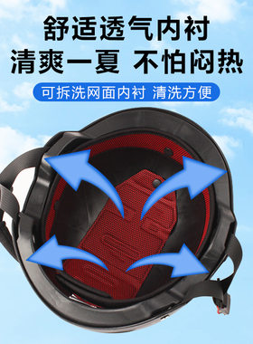 萨维朗电动电瓶车三半盔