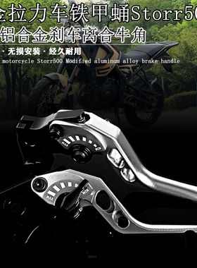 适用高金摩托车铁甲蛹Storr500 改装铝合金两指竞技刹车离合牛角