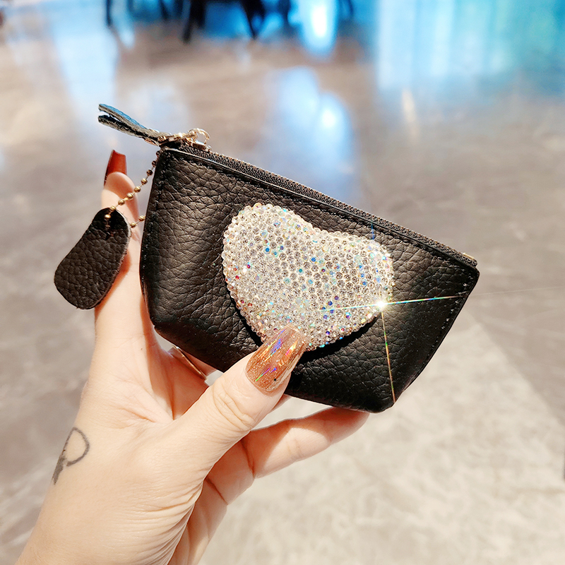 简约创意ins爱心零钱包卡包