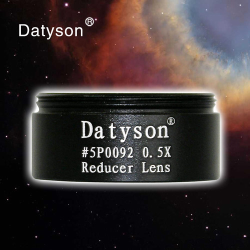 Datyson天文望远镜配件1.25英寸0.5X减焦镜5P0092全金属减倍镜M30
