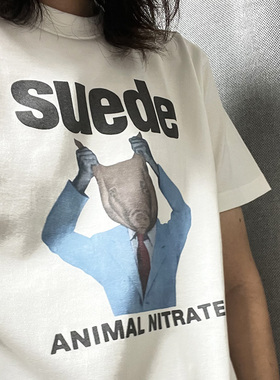 挺哏儿商店T恤 山羊皮 Suede Animal Nitrate 英伦摇滚乐队男女
