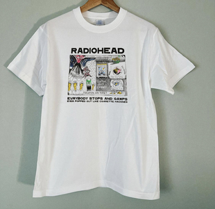 挺哏儿商店T恤Radiohead 电台司令 Oasis Suede 圆领复古男女