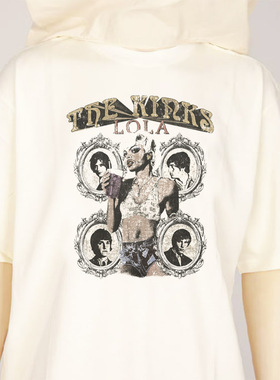 挺哏儿商店T恤 the kinks奇想乐队 直喷印花 原创插画男女重磅