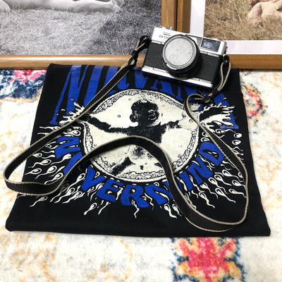 Nirvana Nevermind 男女t恤涅盘摇滚别介意小孩人像美式宽松短袖