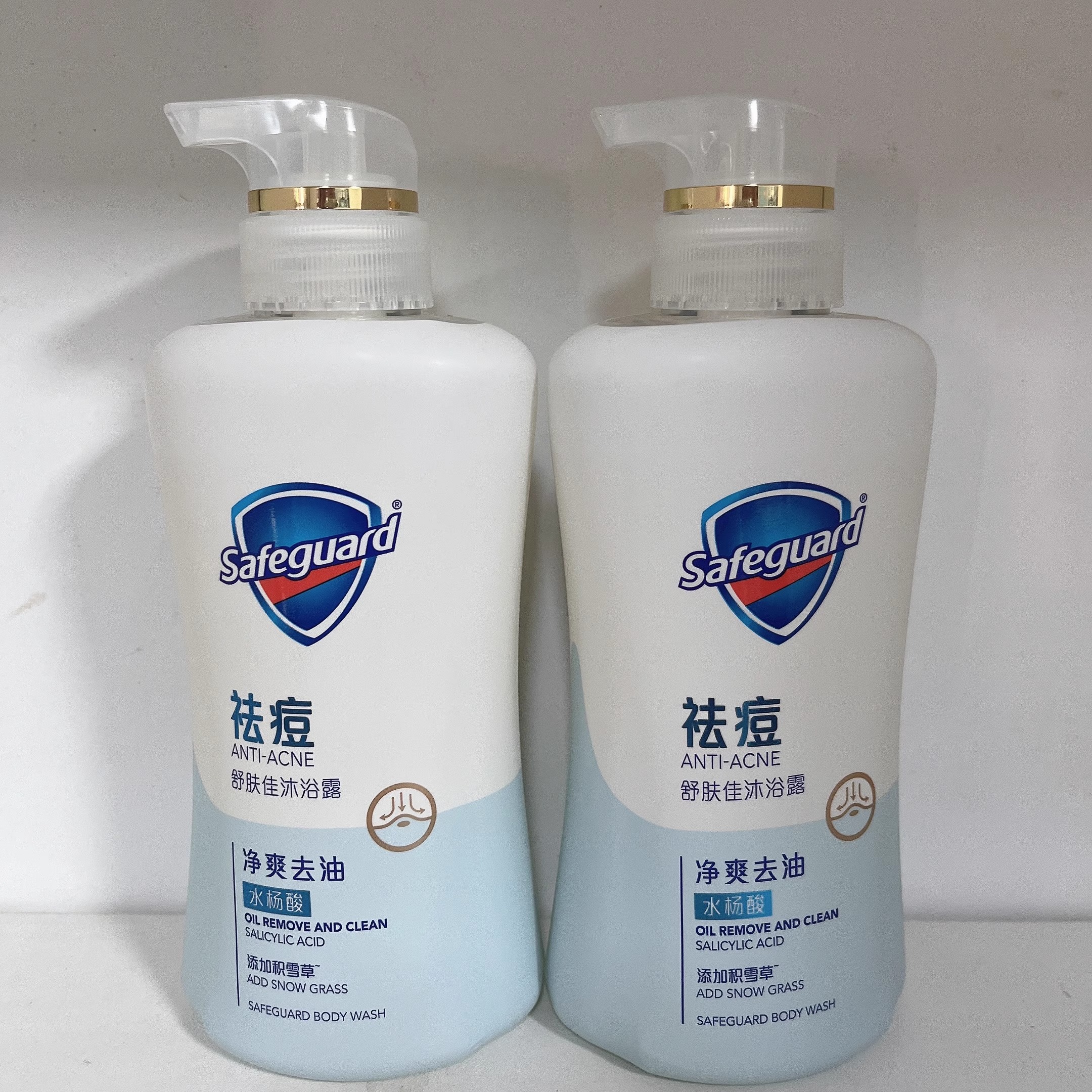 舒肤佳祛痘积雪草洁面沐浴露360克净爽去油沐浴乳补充家庭瓶装