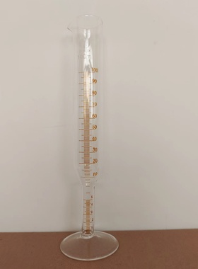 GB/T18255焦化粘油类产品异径玻璃量筒100ml  下异颈量筒